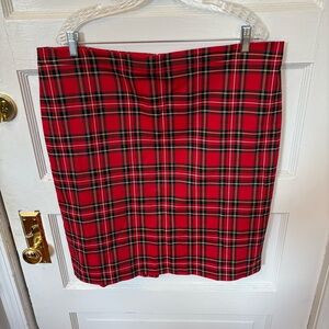 Plaid JCrew skirt
